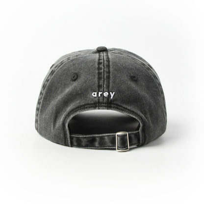 The Hat. Back view says arey.
