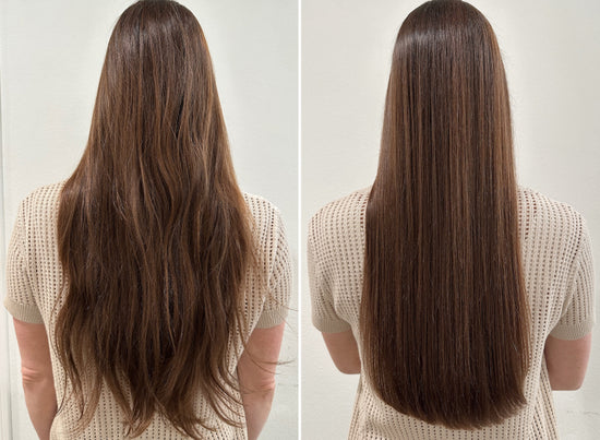 before and after using the duo, mend and To The root