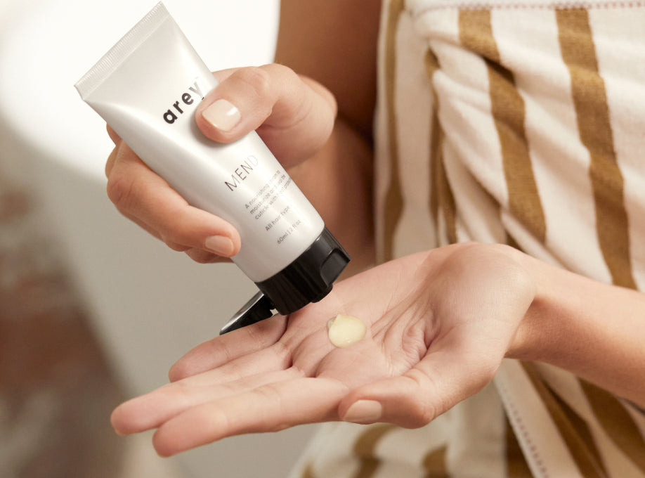How to apply Arey Mend heat protectant
